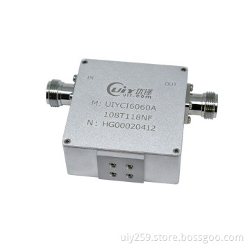 UIY Customized 5g RF Coaxial Isolator Low Frequency 108 ~ 118 MHz